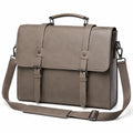 Herren Aktentasche Klassisch Taupe 40cm