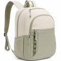 Bequemer Rucksack mit Laptopfach Beige/Grün