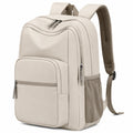 Beiger Rucksack mit 15-Zoll Laptopfach und Ergonomischen Schultergurten