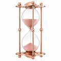 Moderne Sanduhr Roségold mit Rosa Sand für 30 Minuten