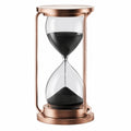 Elegante Sanduhr Kupfer Schwarz mit 30 Minuten Zeitmessung