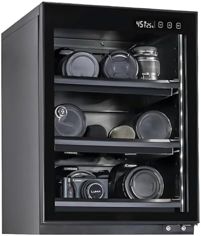 Elektronischer Luftentfeuchter, Weiß, schrank mit konstanter Temperatur und LED-Leuchten für die