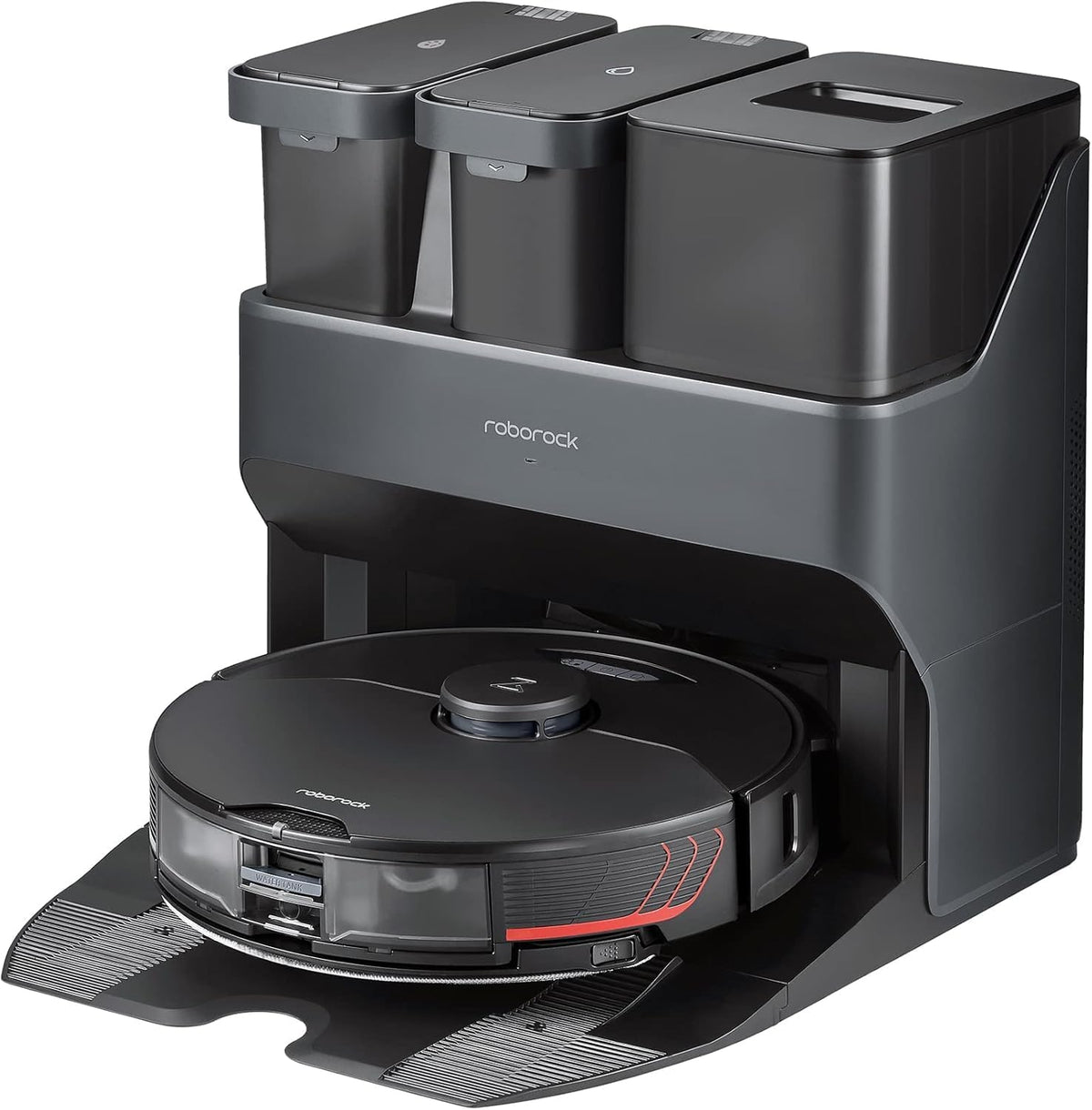 roborock Saugroboter, Schwarz, S7 Pro Ultra 5100Pa Staubsauger Roboter mit, verbunden durch Alexa/APP 3D-Mapping（Upgrade S7）