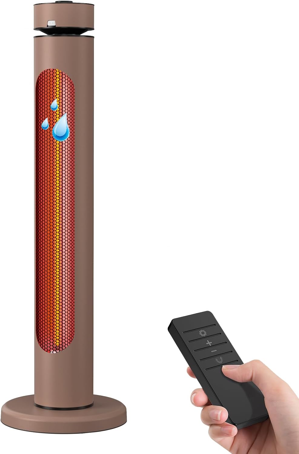 SOUTHEATIC Heizstrahler, 2000 W, Braun, Infrarot Stand, Terrasse Outdoor