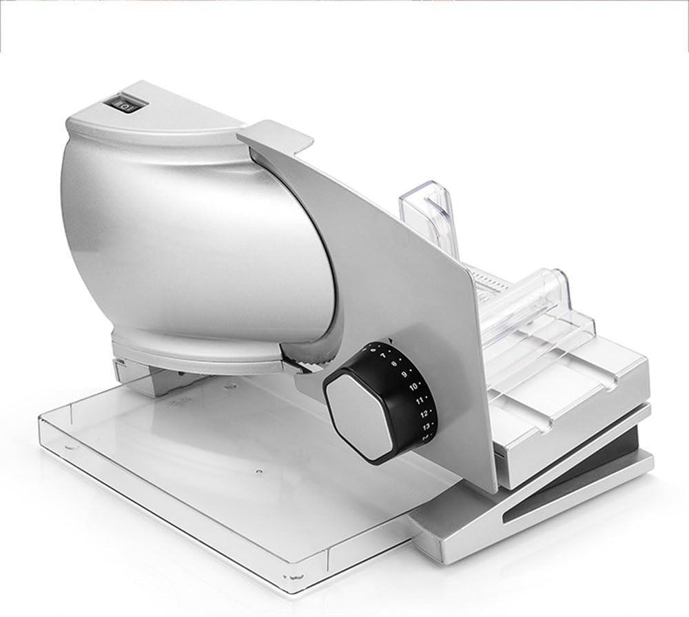 PAHION Allesschneider, 15 Mm, Grau, Elektrischer Brotschneidemaschine Rindfleisch Hammel Rolle