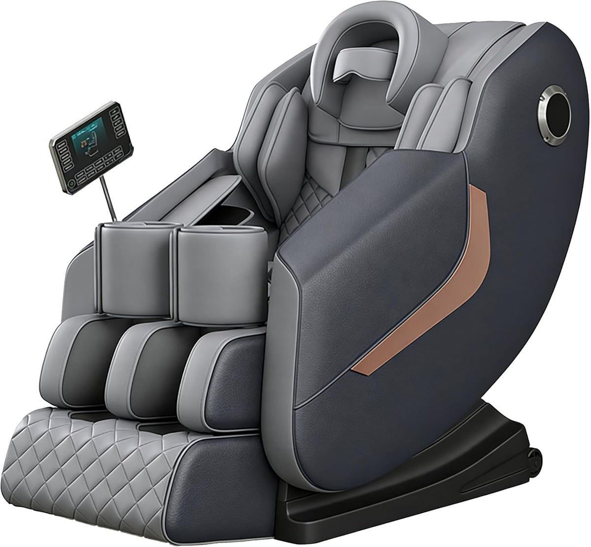 Sanotechnik Relaxsessel, Grau, HEALORA Massagesessel, Zero Gravity Sessel mit Wärmefunktion, Luftkompressionsmassage