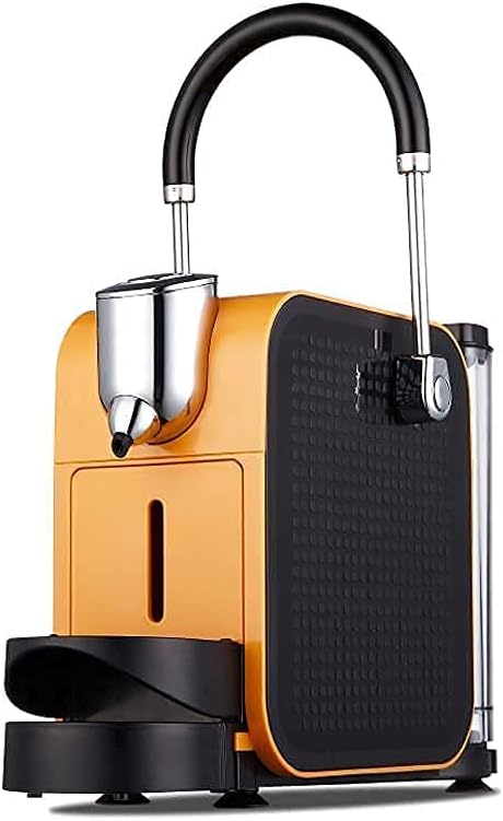 HWSY Kaffeemaschine, Schwarz/Silber, Vollautomatische Kaffeemühle zum Brühen, kleine Retro- für Verbraucher und Gewerbe