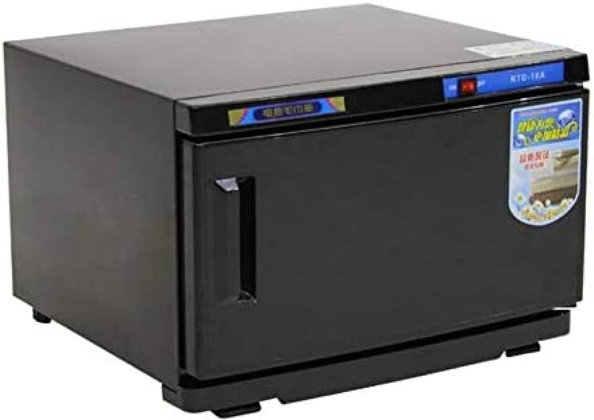 MinHuianG Handtuchwärmer, 16 L, Schwarz, Hot Schrank Handtuchsterilisator Hochtemperatur Gesichtsbad