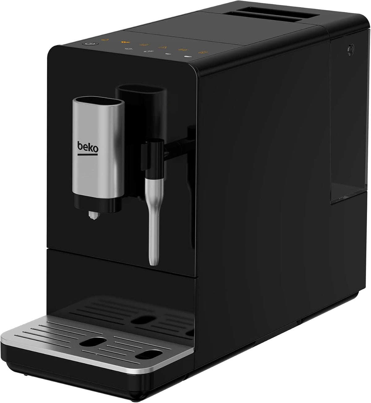 Beko Kaffeevollautomat, Schwarz, CEG 3192 B mit Milchdüse, Milchaufschäumdüse, 5 Mahlgrade, herausnehmbare Brüheinheit