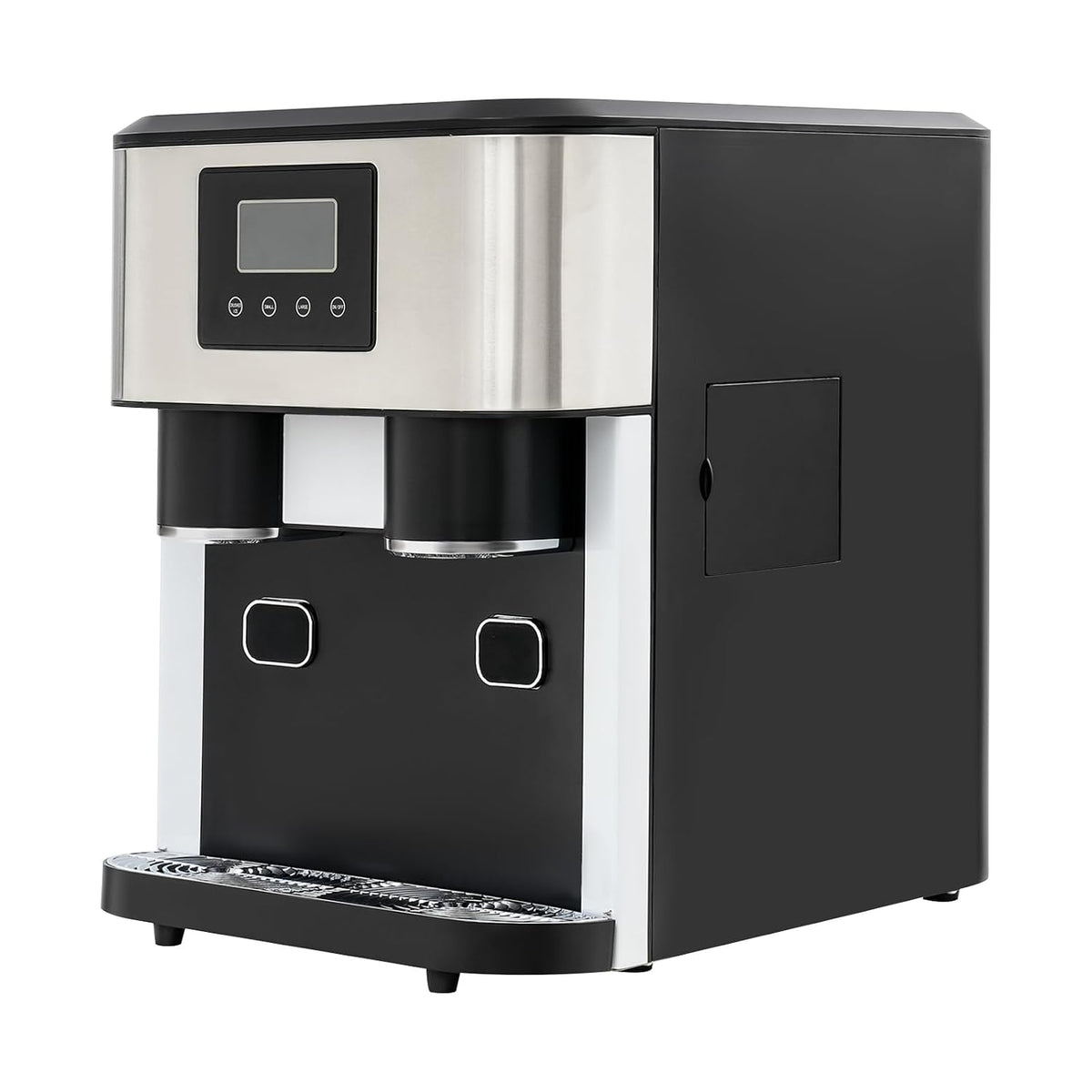 DCSYOG Eismaschine, 600 g/1.32lbs, 120-180 W, ABS, Edelstahl, Schwarz, 3in1