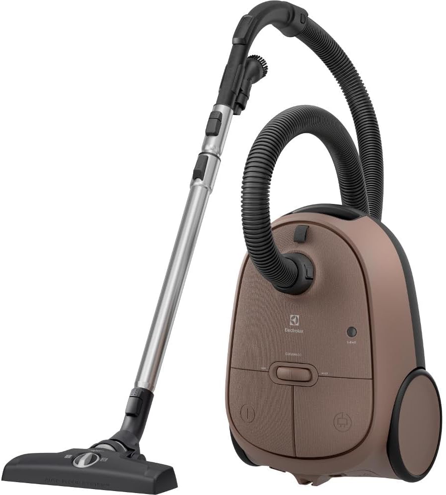 Electrolux Staubsauger, 12 m, Braun, 600 Clean, mit Beutel, Fußsteuerung, Hygienefilter 12 waschbar, Kabel, EB61C3WBL