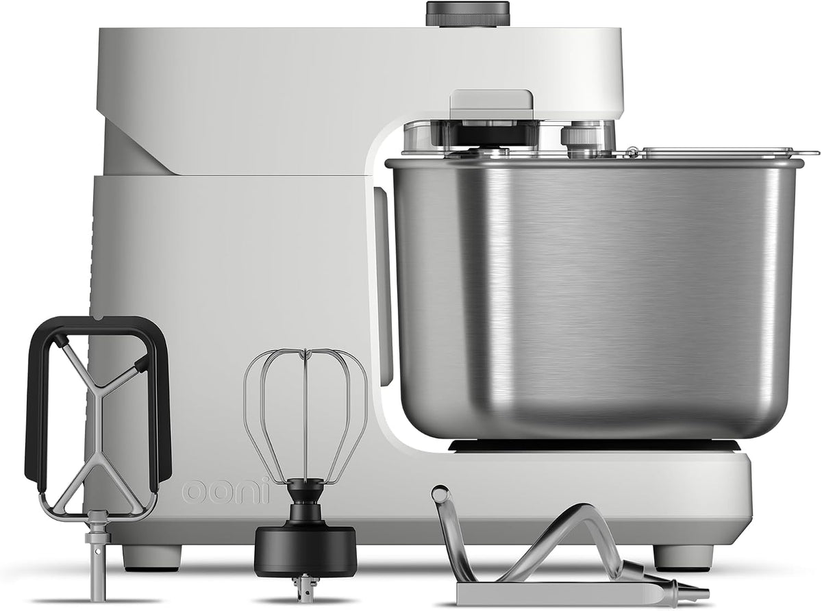 Ooni Knet- & Rührmaschinen, 7,3 L, Schwarz, Halo Pro Spiralkneter, Küchenmaschine, Teigknetmaschine & Knetmaschine mit Aufsätzen