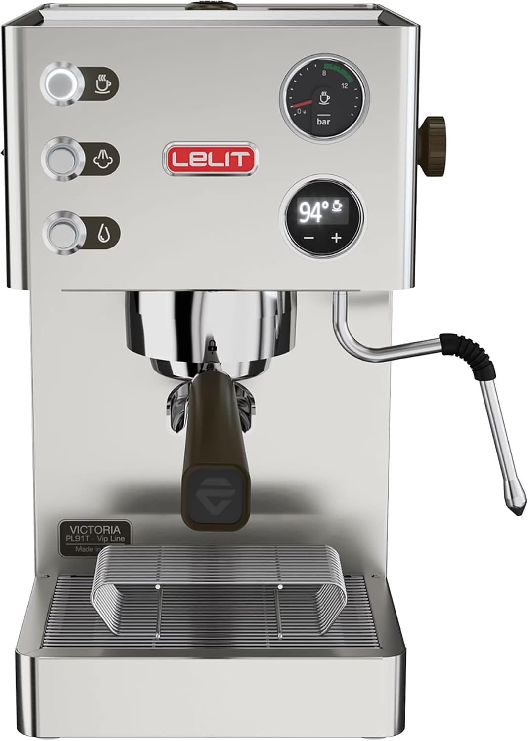 Lelit Milchaufschäumer, Silber, Victoria Kaffeemaschine