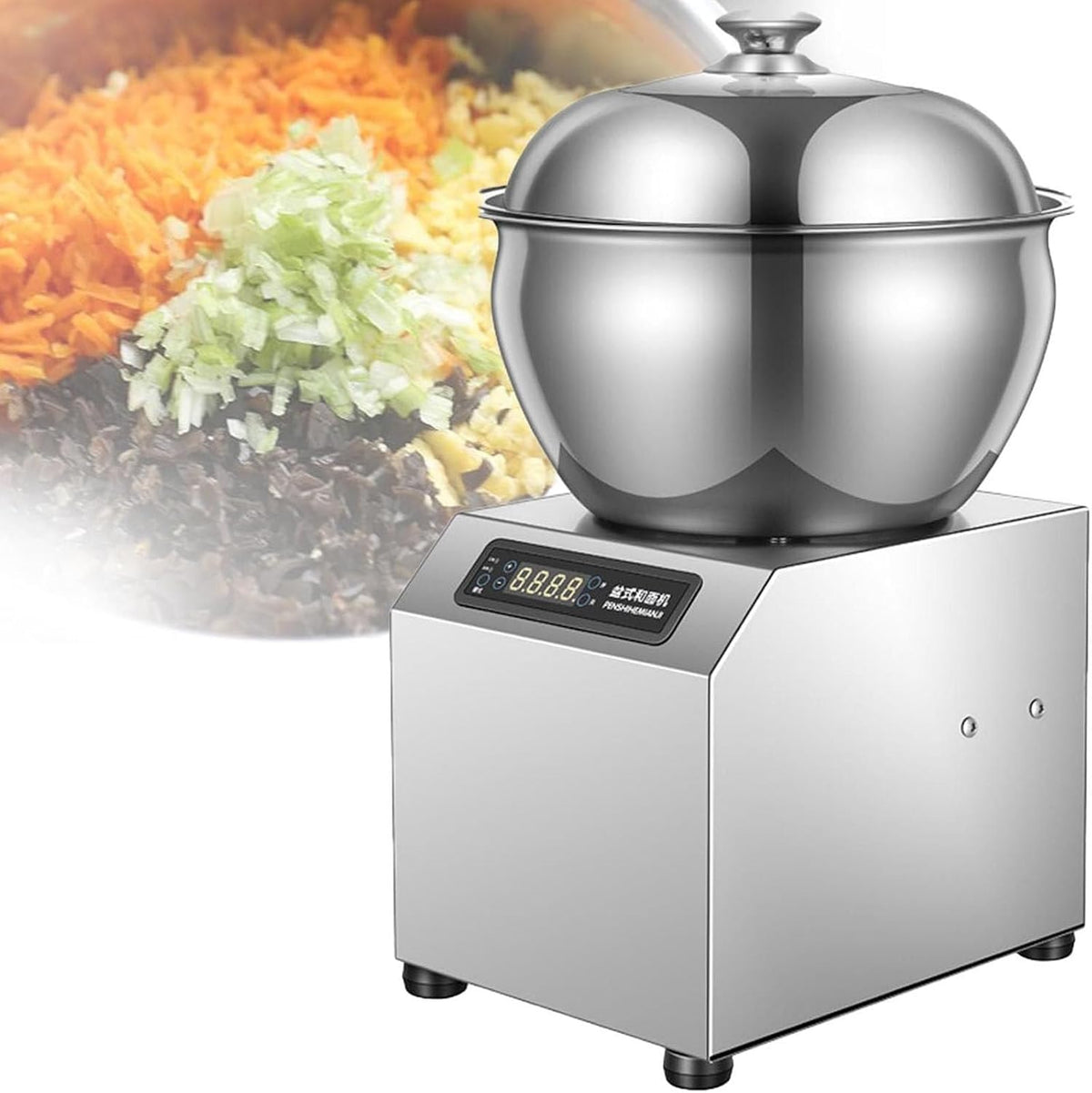 HaiZethonic Standmixer, 5 Kg, 8 Kg, 5 kg, 8 kg, Schwarz, / Großer Elektrischer Küchen, Gewerblicher Teigmixer, Doppelt Rotierende Teigmischmaschine
