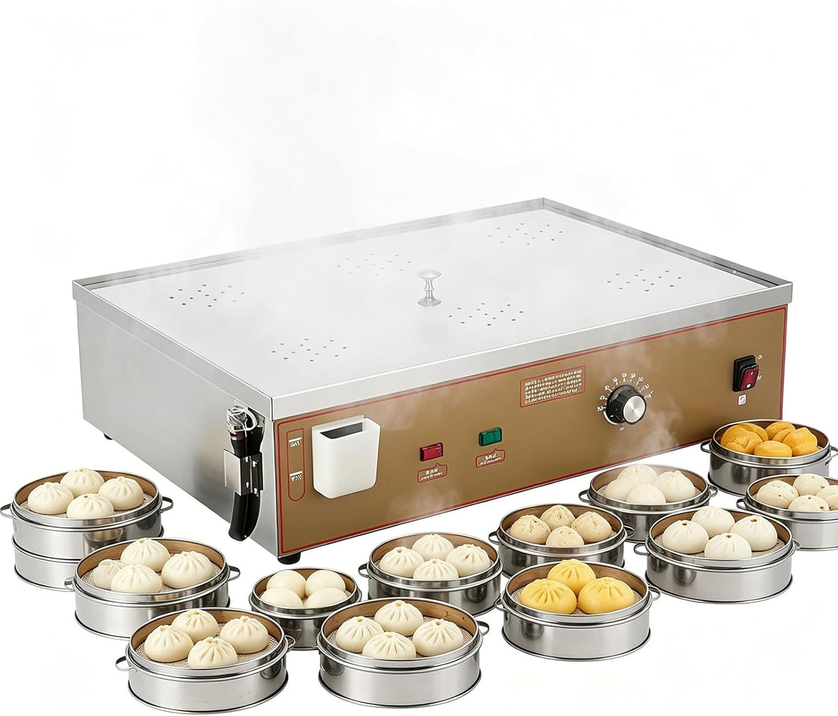 Beachtiful Elektrische Dampfgarer, 2000 W, 3000 W, 4000 W, Edelstahl, Schwarz