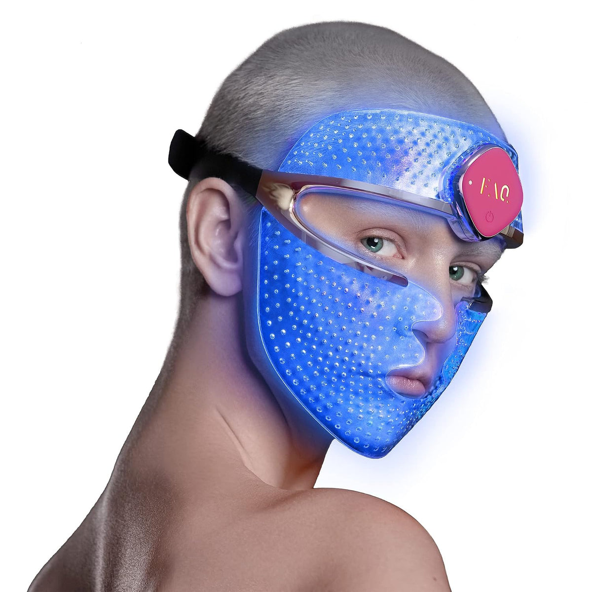 FAQ Gesichtsmasken & -kuren, Schwarz, 201 RGB-LED-Gesichtsmaske - Tragbares Hautpflegegerät, Rotlichtmaske, RGB-LED