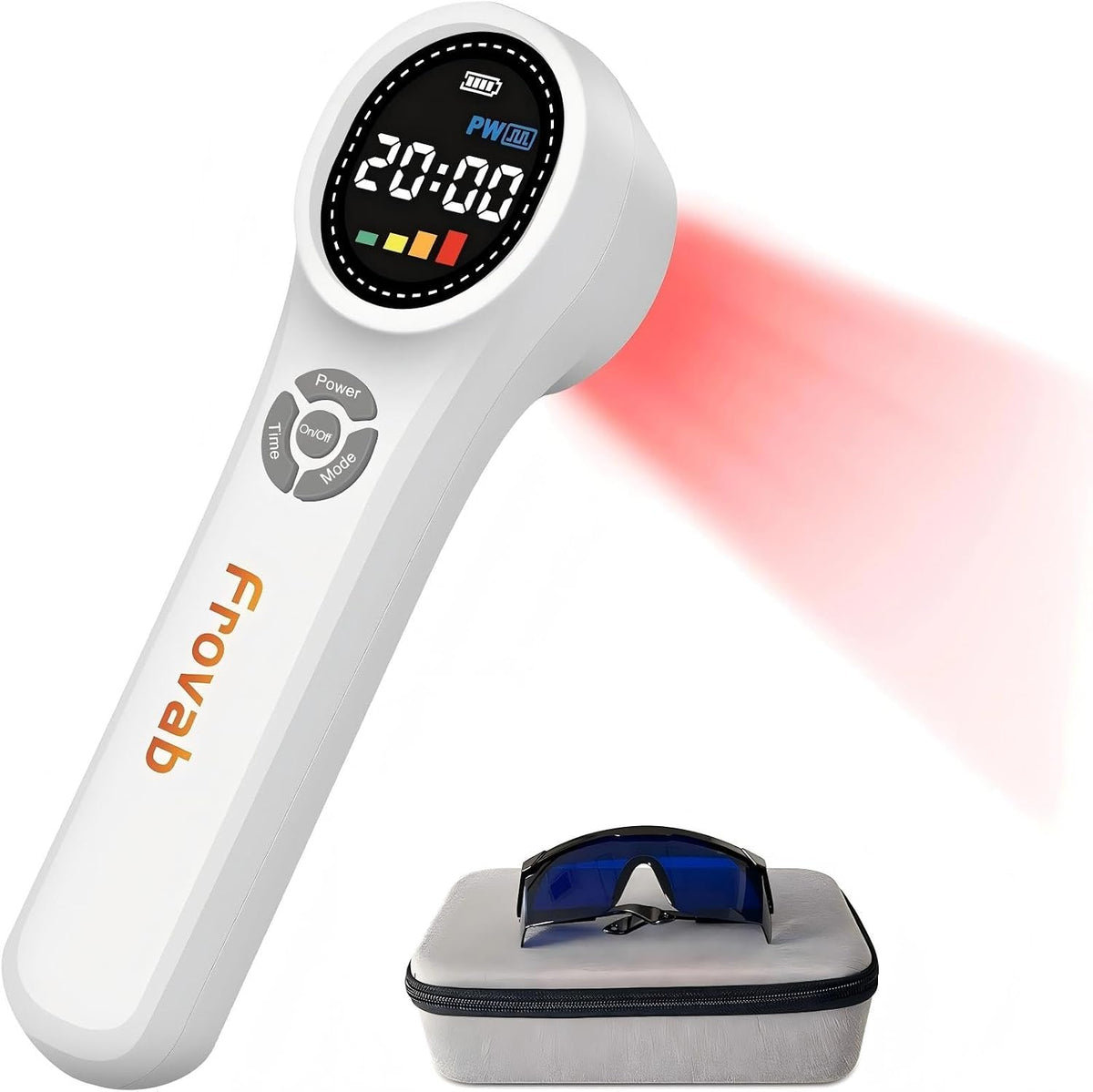 Frovab Infrarottherapie, Schwarz, Rotlicht Therapiegerät Infrarotlicht Gerät Handgerät Kaltes, Schulter, Rücken