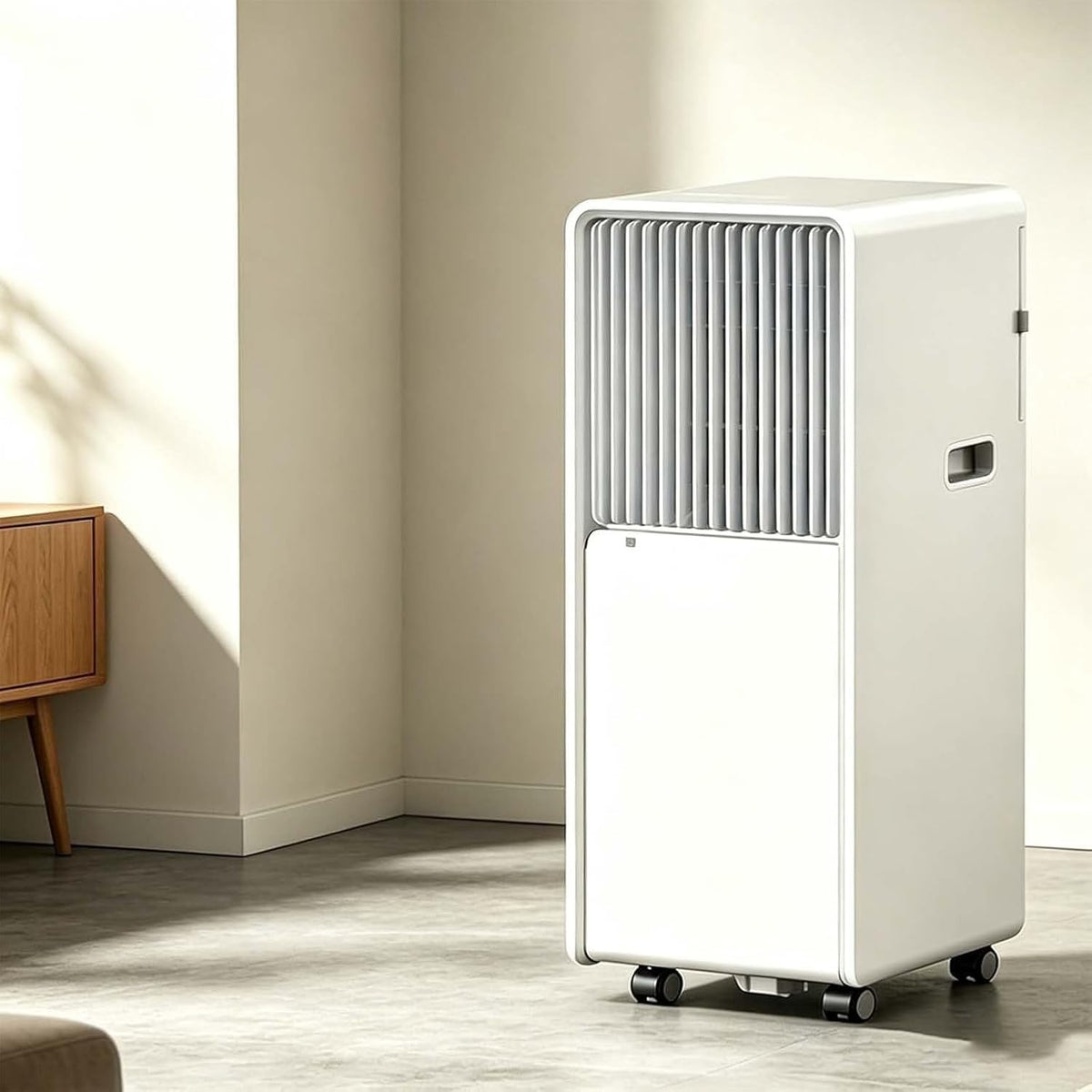 ZJHHRZ Klimaanlage, Weiß, Tragbare 4-in-1-, Inverter- mit Kühlung, Heizung, Entfeuchtung und Belüftung, INT-Steuerung