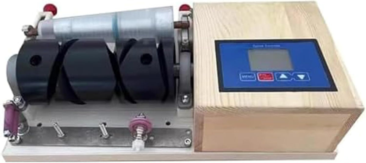 Flachstrickmaschine Stickmaschinen, Grau, Tischplatte mit einstellbarer Wickelgeschwindigkeit, für Seide, Viskose und Wundmaterialien