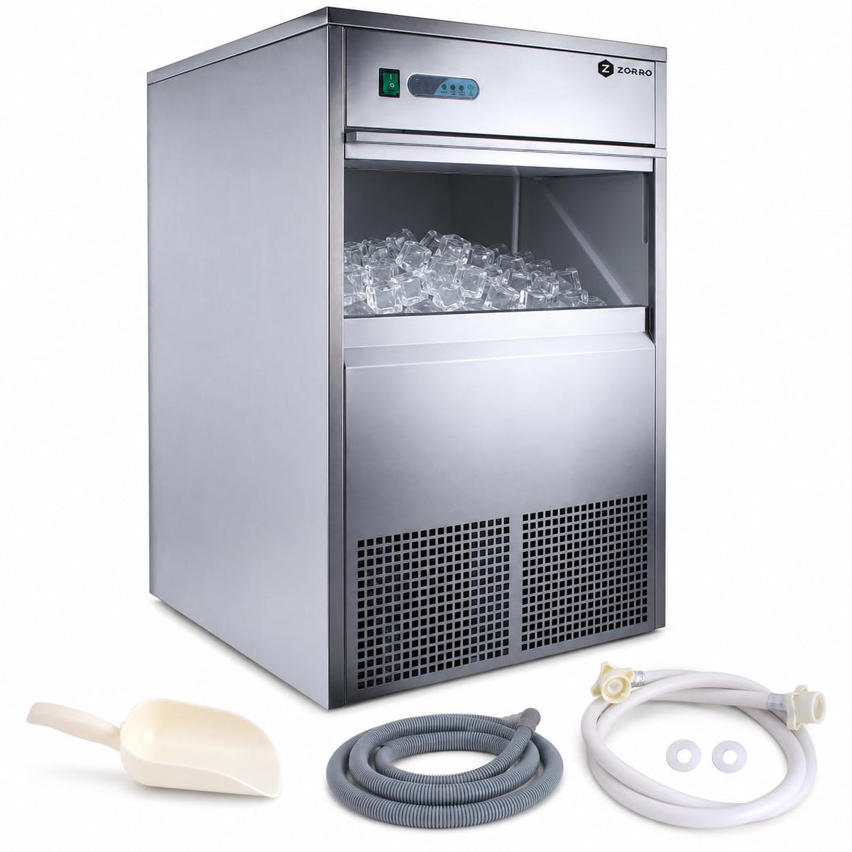 ZORRO Kompressor, Schwarz, Eiswürfelbereiter ZEB 50 ECO