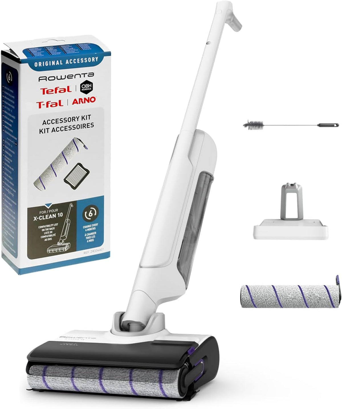 Rowenta Nass-,Trockensauger für Werkstätten, Weiß, X-Clean 10 GZ7540WO Akku-Nass- & Trockensauger kabellos +, selbstreinigend & -trocknend