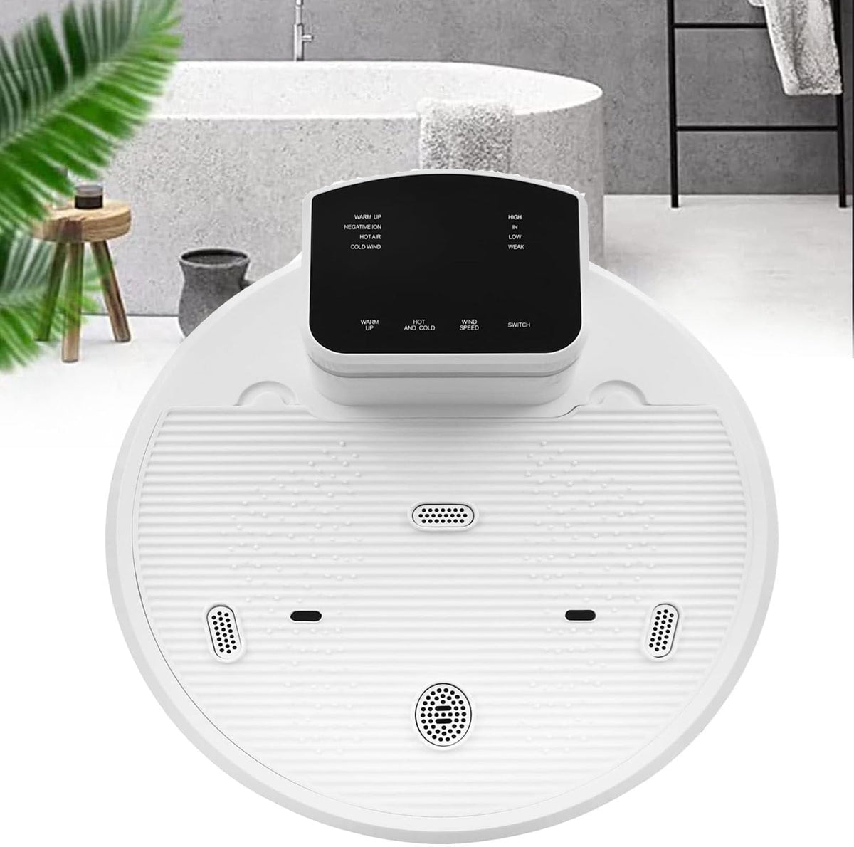 GLBMXDD Wäschetrockner, 1400 W, Schwarz, Wasserdichter Körperheizer mit Smart Touch-Steuerung, wasserdichter Stand-Körpertrockner