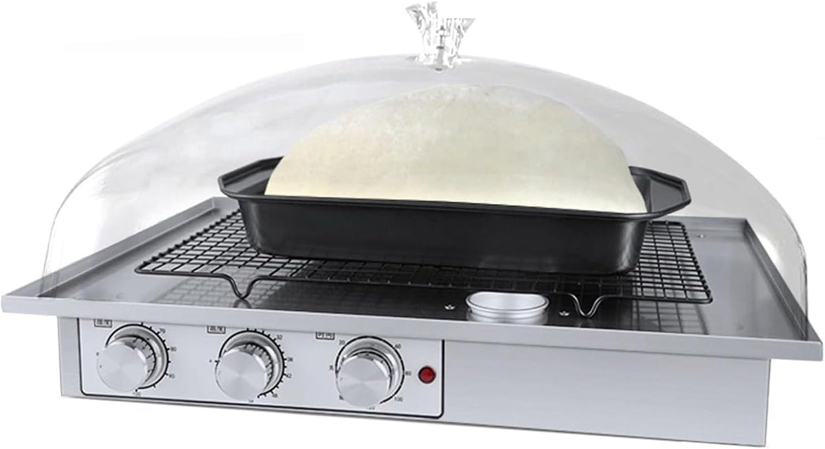 Mavdecll Brotbackautomaten, 510 * 360 * 290 mm, 2,5 kg, Schwarz, Brotgärungsmaschine, Teiggarer Mit Großer Kapazität