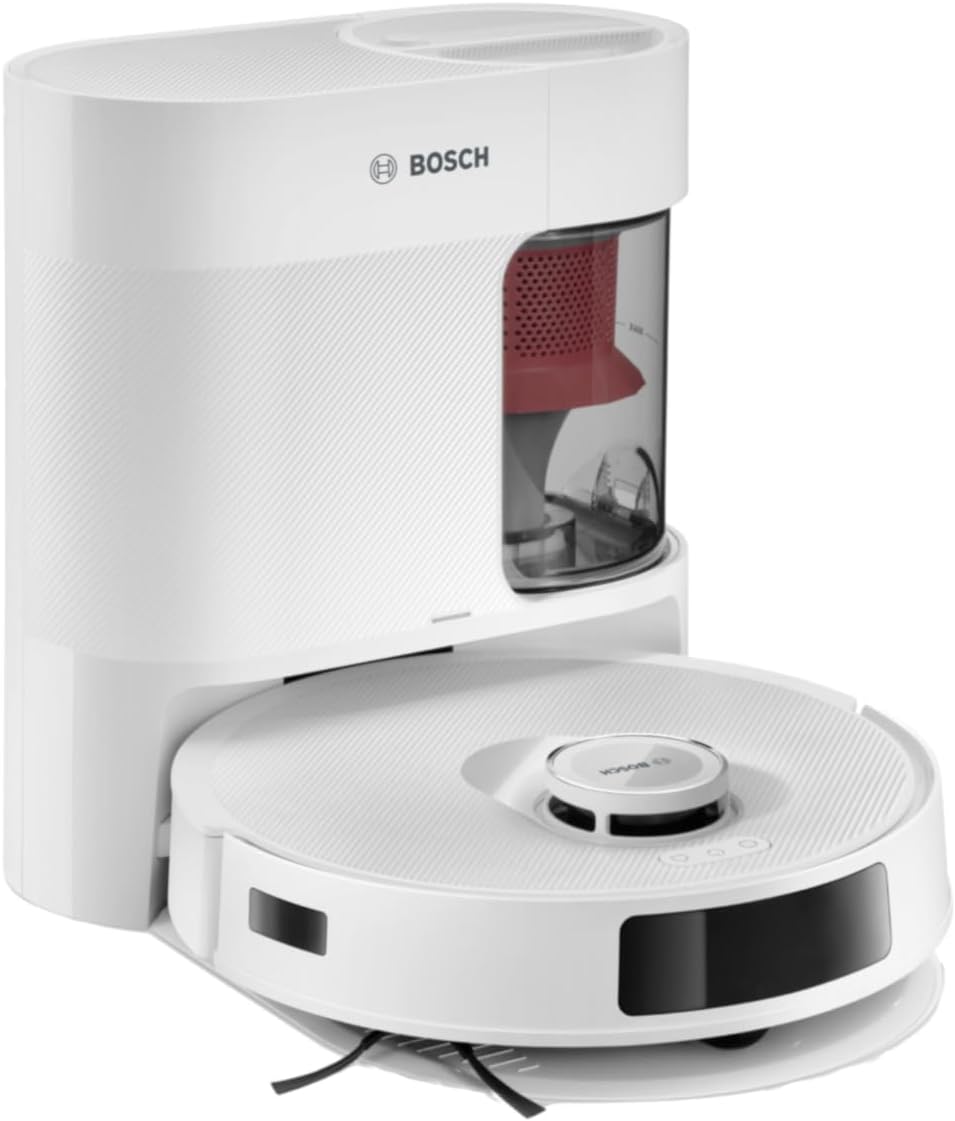 Bosch Saugroboter, Schwarz, Smarter mit Wischfunktion Spotless Advanced + BCRD2 W
