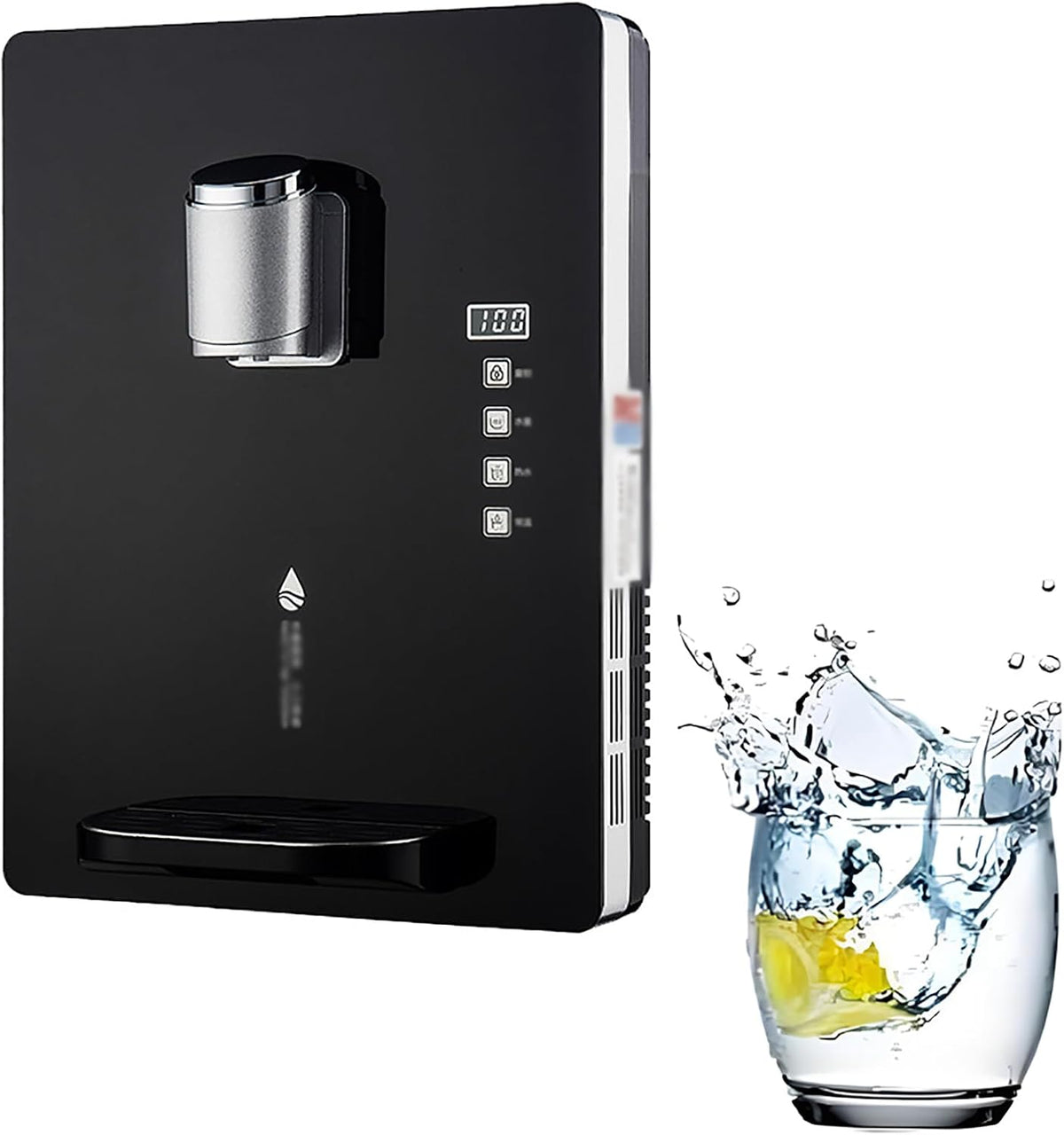 Sofortiger Heißwasserspender, 2200 W, 30 l, Schwarz, Wandmontage, schnelles Aufheizen in 3 Sekunden, /h Kochleistung