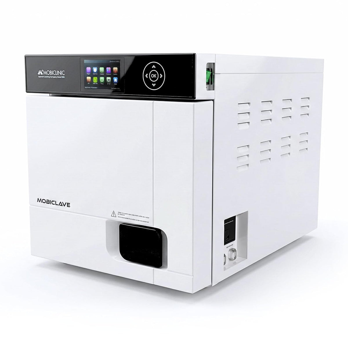Mobiclinic Autoklaven, 17 L, Schwarz, Professioneller Autoklav, Dampf-Autoklav-Sterilisator, 99% Desinfektionsmittel mit 360°-Abdeckung