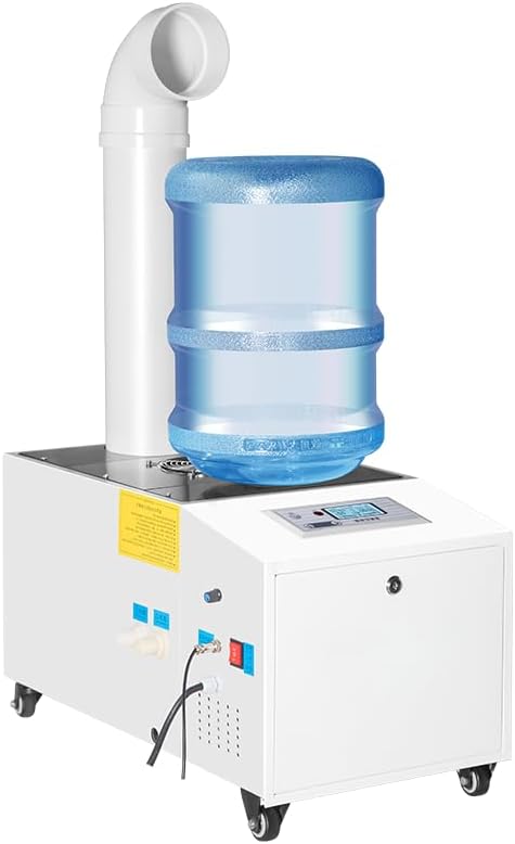 YiMistnnts Gewächshaus, 3 l, Silber, Ultraschall-Industrie-Luftbefeuchter, Edelstahl, intelligenter kommerzieller Luftbefeuchter