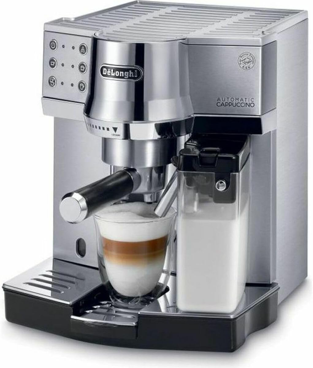 De'Longhi Kaffeemaschine, 15 Bar, Silber, EC 850.M Espressomaschine / Siebträger / IFD