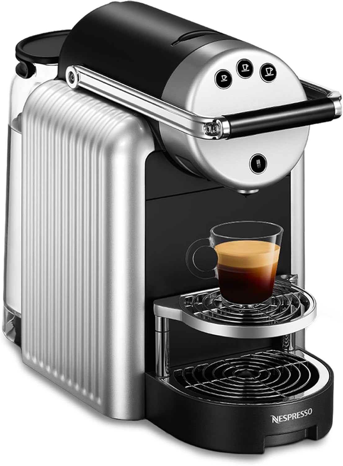 Nespresso Kaffeemaschine, Schwarz/Silber, PROFESSIONAL Zenius Espresso