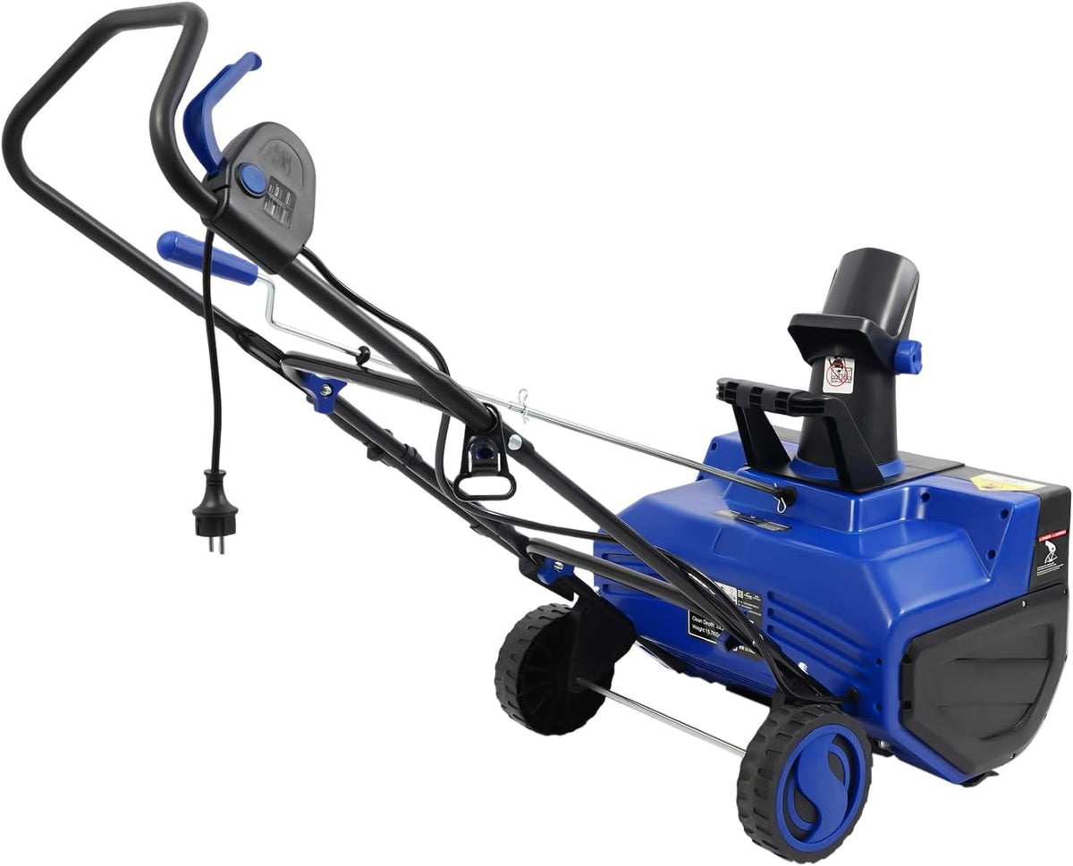 Jolre Schneefräse, 2400 W, 2400 W, Manganstahl, Kupfer, Stahl, Schwarz, Elektro, elektrische Schneekehrmaschine und Schneeräummaschine
