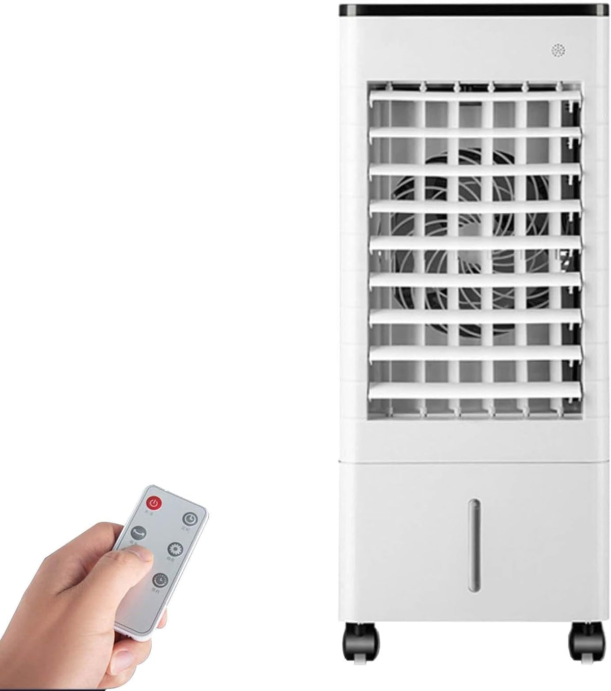Mobiles Klimagerät, 9 L, Weiß, Tragbare Klimaanlage mit 15H Timer & Auto Abschaltung, Tank, Leise Kühlventilator