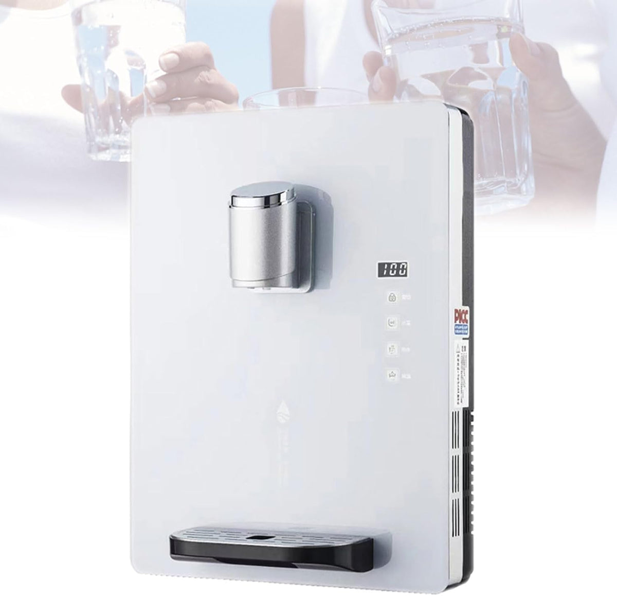 Heißwasserspender, 2200 W, 30 L, Schwarz, Elektrischer Wasserspender, /H Smart Touch Warmwasserbereiter mit Kindersicherung