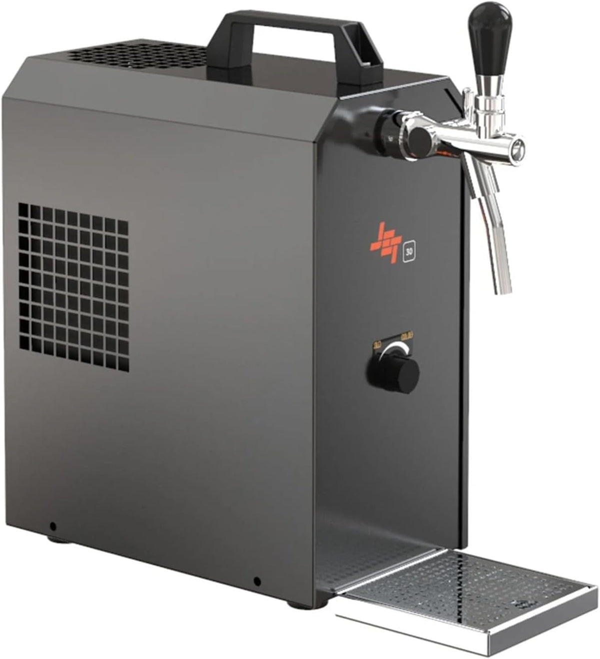 ich-zapfe.de Kompressor, 2 kg, 40 l, Schwarz, Komplett-Set Zapfanlage Jet 30 Bierzapfanlage 1-leitig
