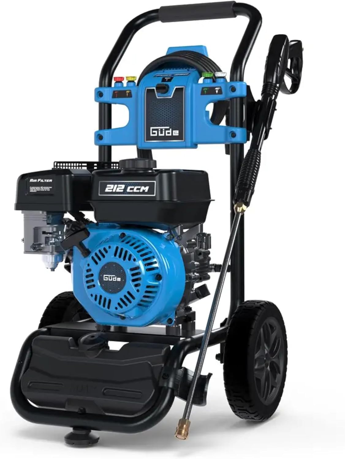 Güde Hochdruckreiniger, 234 bar, 590 l, 9 m, Schwarz, Benzin Fuel 250, Arbeitsdruck, /h Förderleistung, 4-Takt Motor