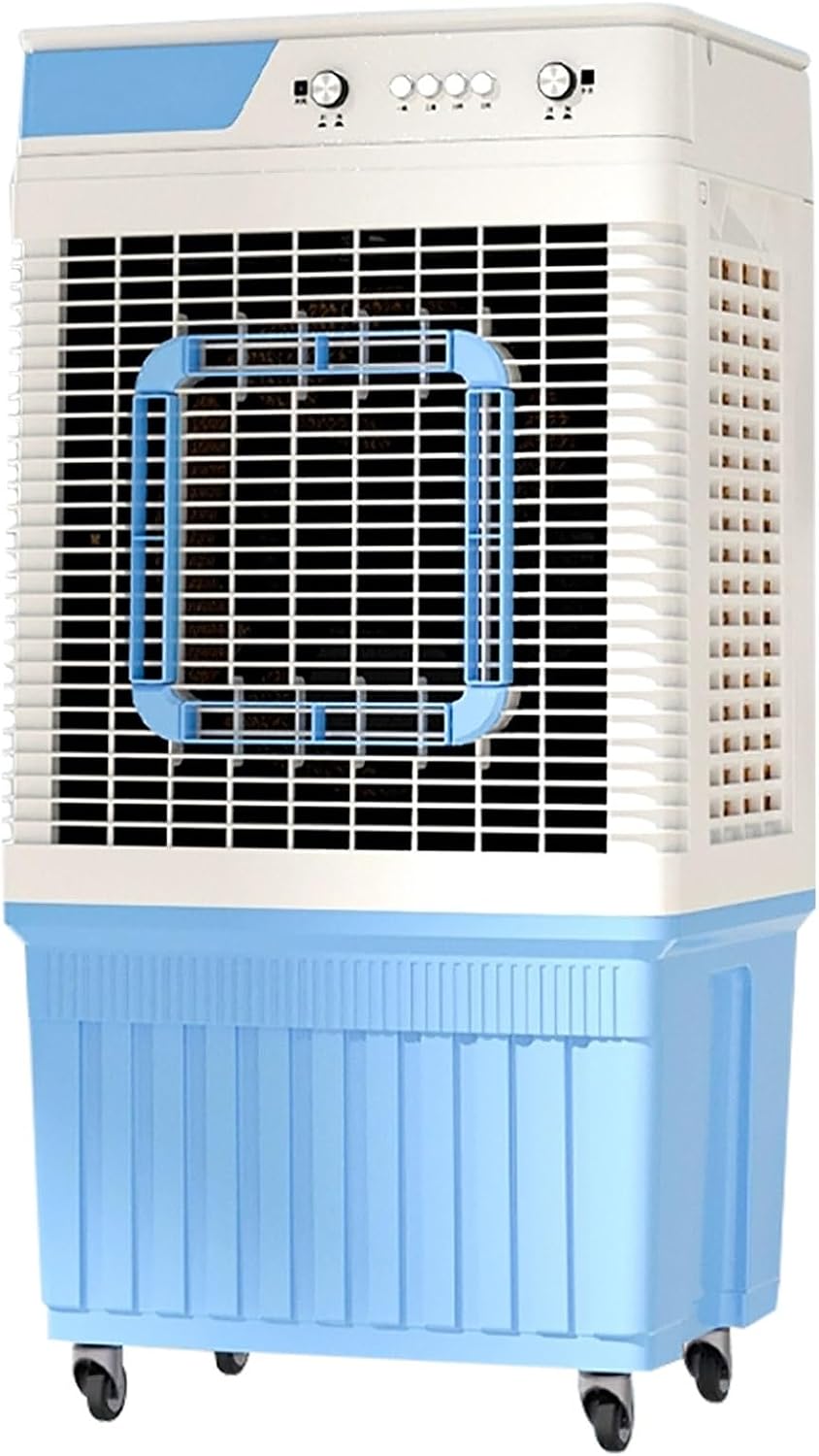 XGQXZWC Mobiles Klimagerät, 100 W / 120 W, 30 L, Weiß, Gewerblicher Verdunstungsluftkühler, 3 in 1 Swamp Cooler mit Wassertank
