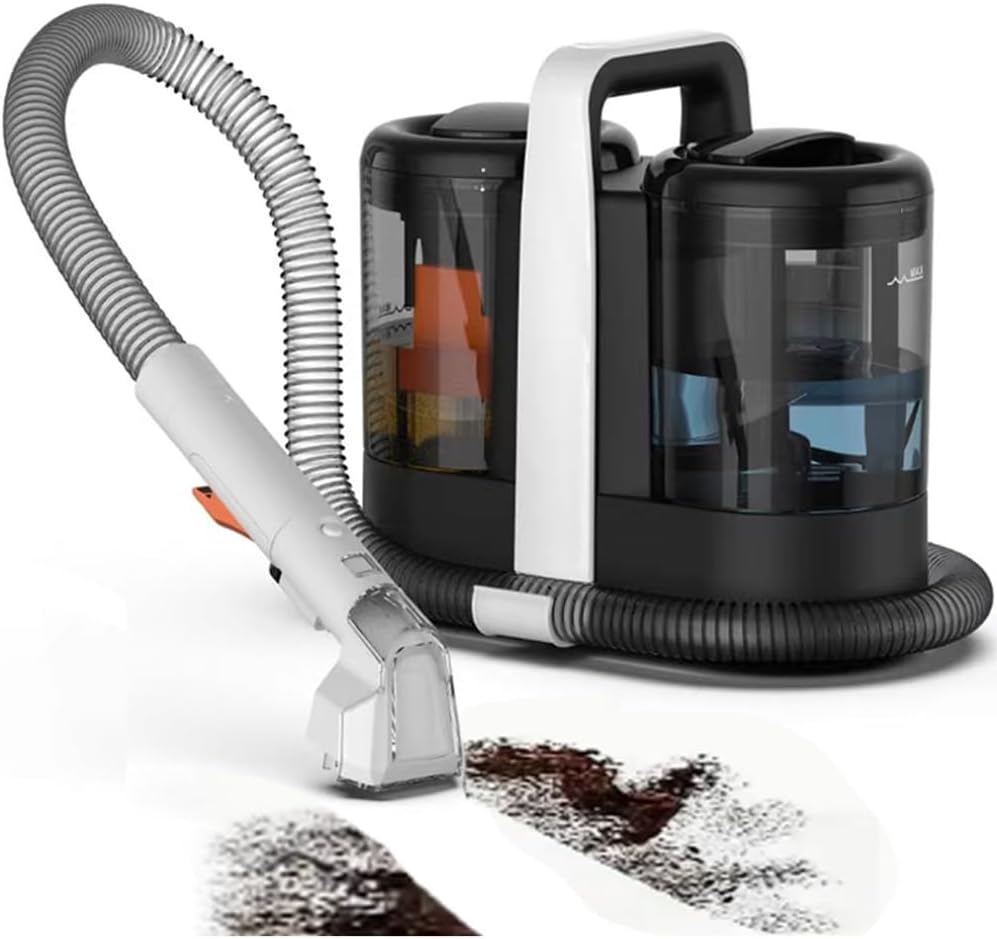 MEIION Kindersitz, Grau, NORSKY CLEAN WAVE INTENSIVE Teppichreiniger mit Doppeltank, tragbarer Sofaschutz, Saugleistung 15 kPa für Teppiche