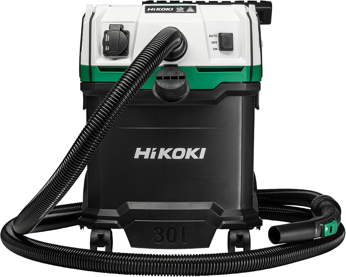 HIKOKI Elektrowerkzeug, 1200 W, 30 L, Schwarz, Nass- und Trockensauger RP300YHWAZ, Industriesauger