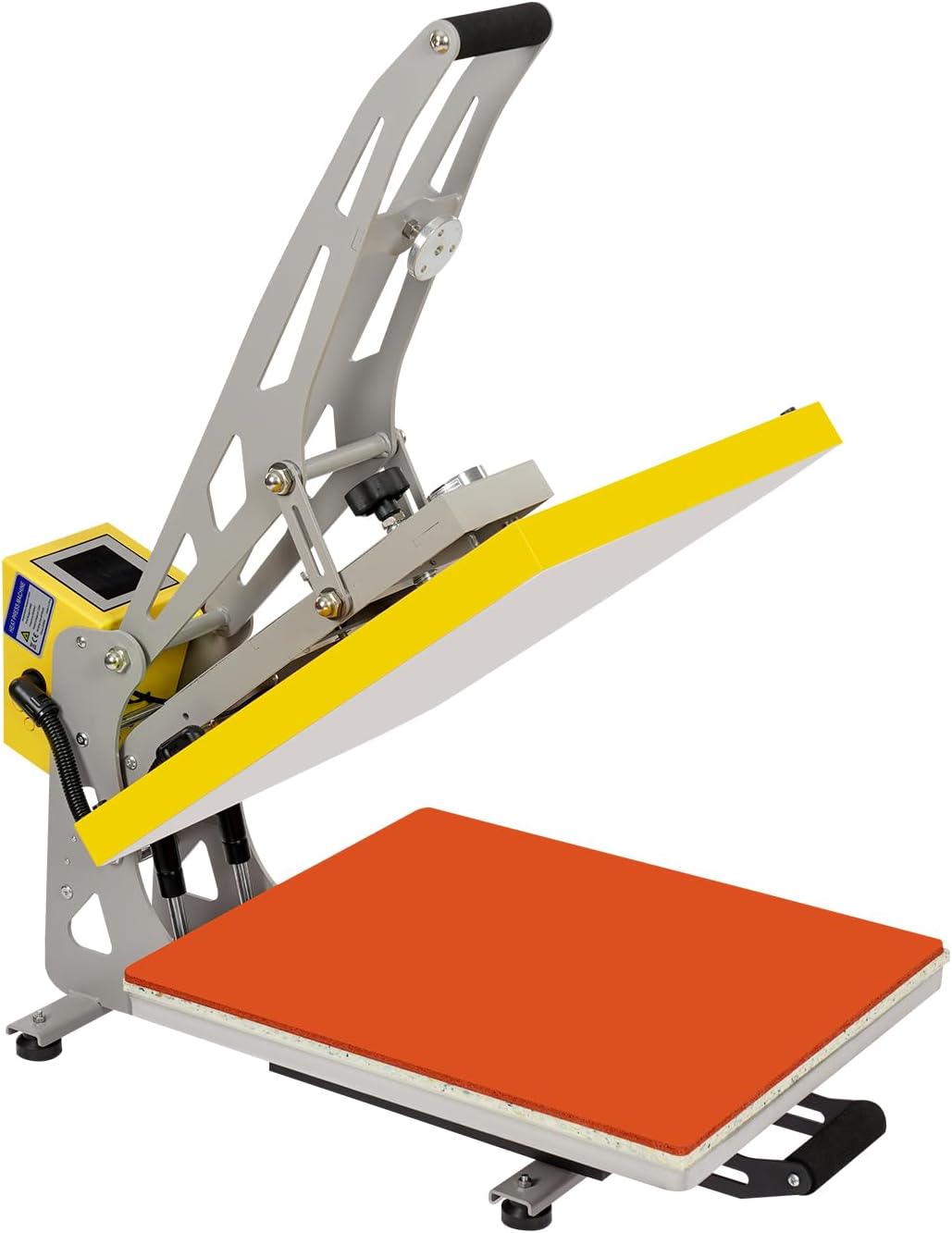 MELAQULY Druckpressen, 40x50 cm, Gelb, Hemdenbügelmaschine, Gleit-Thermopresse Hitzepresse, Wärmeübertragungsmaschine für Haushalte Handwerksbetriebe