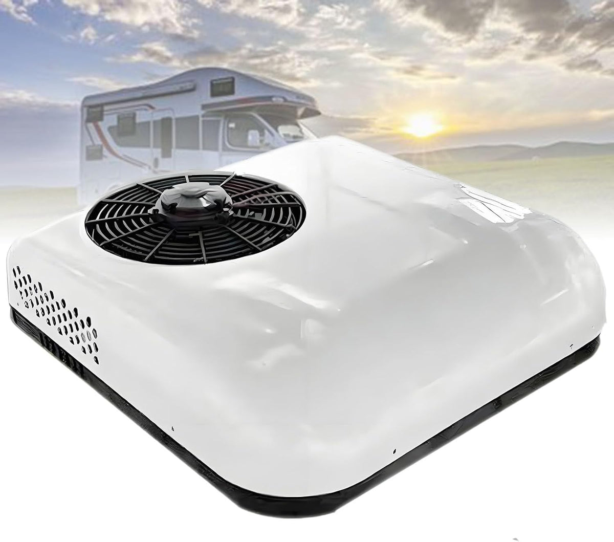 ExoticaBlend Mobiles Klimagerät, 850 W, 24 V, Weiß, Wohnmobil-Dachklimaanlagen, Wohnmobil-Klimaanlage zum Kühlen und Heizen