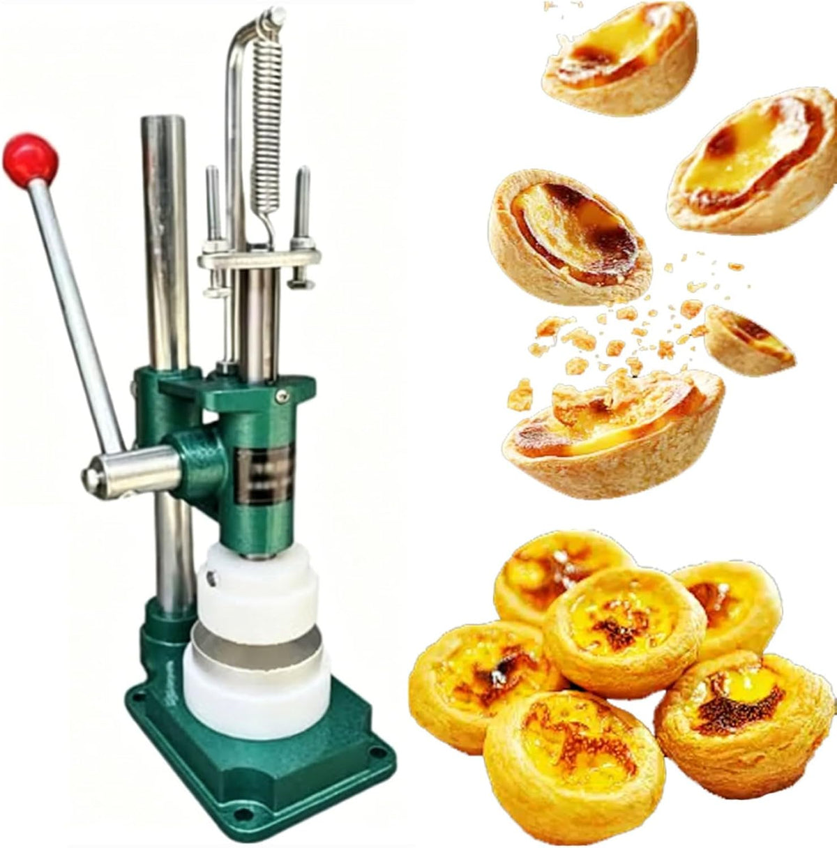 Manuelle Piemaker, Schwarz, Kuchenpresse, Handpresse, Tarte-Shell-Maker mit Gusseisen-Basis zum Backen