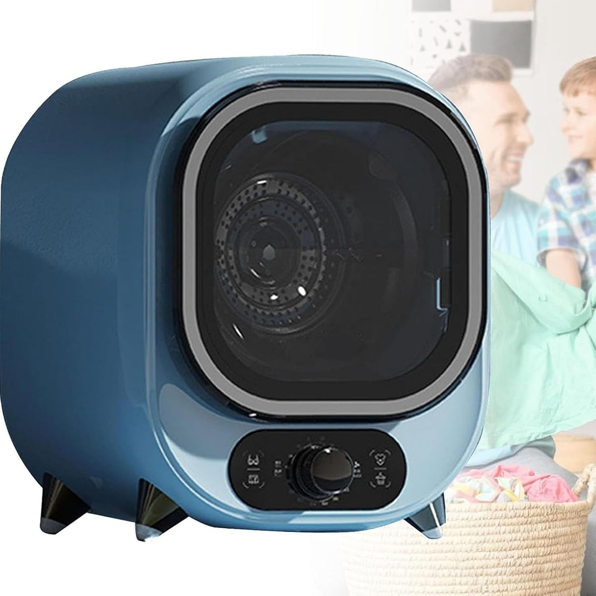 WJQZJDAMAI Wäschetrockner, 0.8 Kg, Weiß, Kondensations, Elektrischer Tragbarer Kondensations, Mit Edelstahltrommel