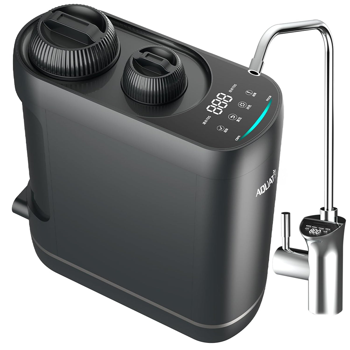 AQ Wasseraufbereiter, 4000 L, 1,6 L, Schwarz, RO600 Umkehrosmoseanlage, 0001 µm Filtration, /min, Kapazität, TDS-Detektion