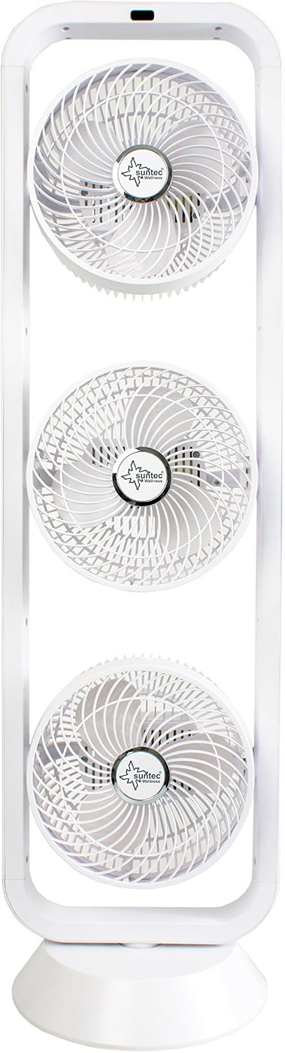 Suntec Wellness Turmventilator, Weiß, mit Fernbedienung, Timer