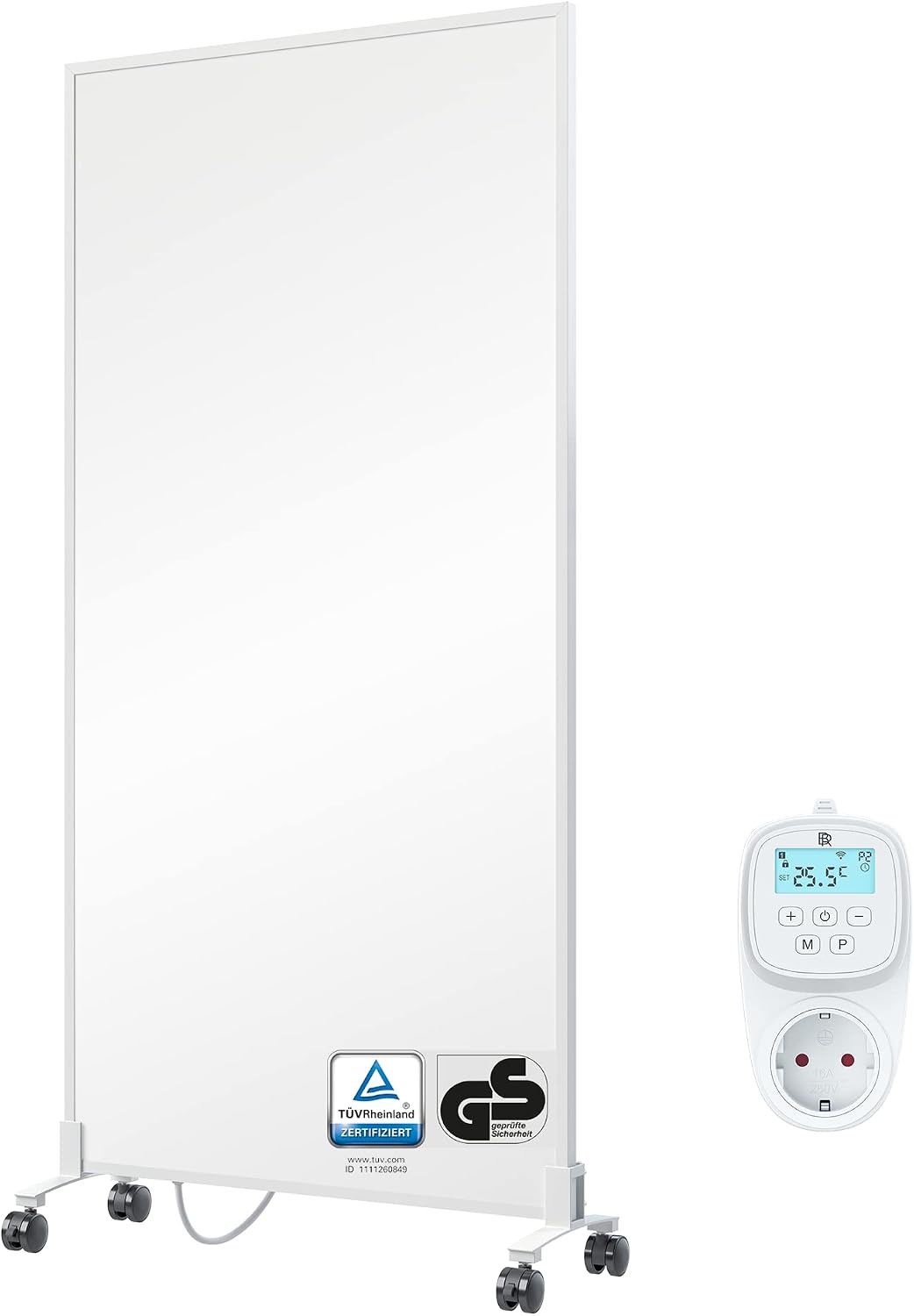 BR Bringer Elektroheizkörper, 1200 W, Weiß, ® Infrarotheizung mobil Smart-Thermostat WiFi App