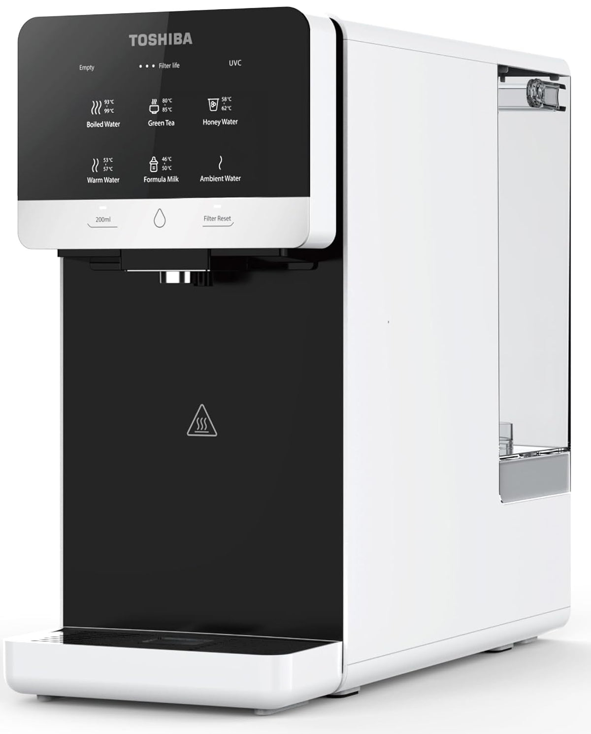Balter Wasseraufbereiter, Grau, Toshiba Osmoseanlage, Wasserfilter Trinkwasser, Auftisch, Keine Installation, Heißwasserspender