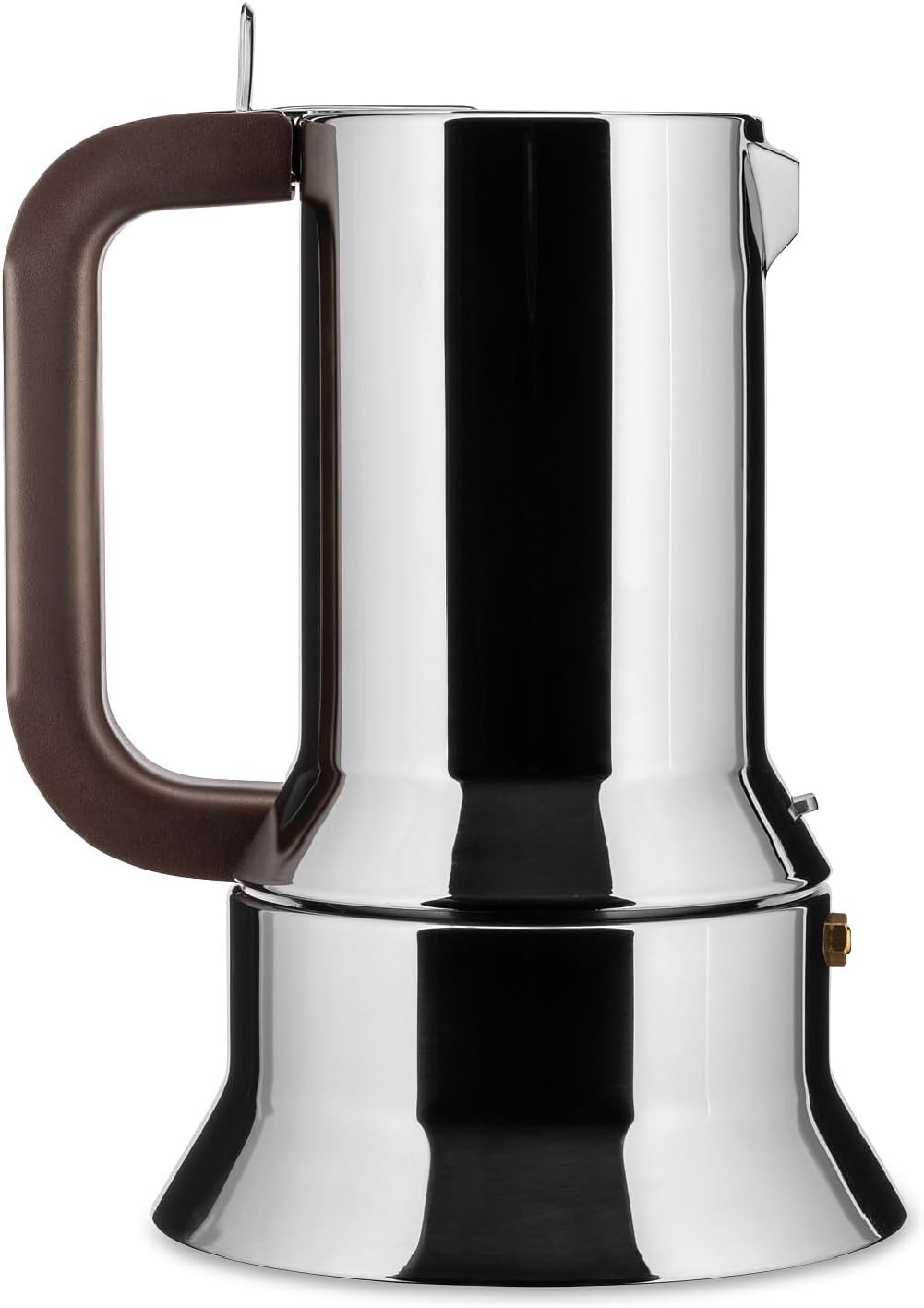 Alessi Kaffee, Tee & Espresso, 20.8 x 15.5 x 14 cm, Silber, 9090/M Design Espressomachine aus Edelstahl, 10 Tassen